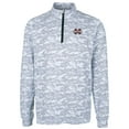 thumbnail image 2 of Men's Cutter & Buck Charcoal Mississippi State Bulldogs Big & Tall Traverse Camo Print Stretch Quarter-Zip Pullover Top, 2 of 3