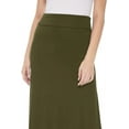 thumbnail image 4 of Women's Stretchy Flowy Maxi Skirt with Elastic Waistband for Comfort and Style, 4 of 4