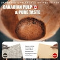thumbnail image 3 of 200ct Pre-folded Unbleached Cone Coffee Filters, Upgraded 30% Natural Thicker Paper for Pure Taste, Compatible with Pour-Over Coffee Makers, 3 of 4