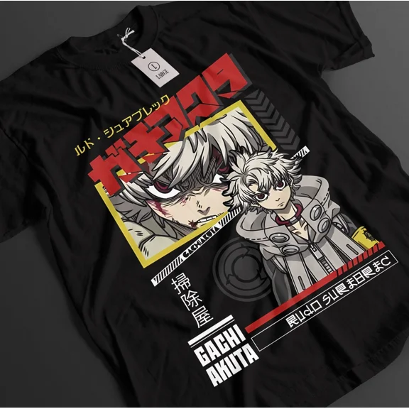 RARE Gachiakuta Shirt Rudo Tshirt Engine T-Shirt Zanka Top The Janitors Anime Tee