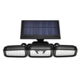 thumbnail image 1 of Solar Outdoor Lights 450LM 74 LED Motion Sensor Outdoor Lights IP67 Solar Flood Lights 3 Heads Solar  Light, 1 of 8
