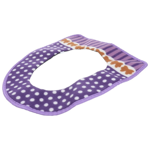 Set of 3 Padded Toilet Seat Bathroom 43.00X36.00X0.30CM Purple