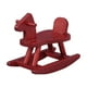 thumbnail image 1 of Mini caballo mecedora adorno de madera niño juguete juguete casa decorativo prop (rojo), 1 of 5
