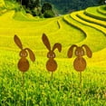 thumbnail image 4 of Binwennn Outdoor Garden Decoration Metal Rusting Animal Decoration Garden Pile Spring Decoration Courtyard Art Welcome Sign Outdoor Graduation Sign in Book 2022 Garden Flag Holders for outside Large, 4 of 5