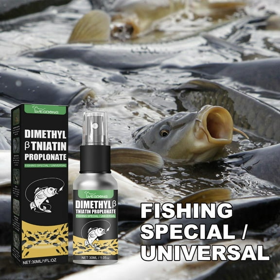 Fish Attractant Spray, Natural Scent Absorb Technology, Long Lasting Fish Bait Attractant, Fishing Scent Enhancer Additive for Freshwater and Saltwater Fishing, Angler Accessories (30ml)