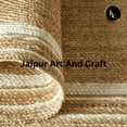 thumbnail image 4 of Jaipur Art And Craft Handmade Natural Jute Oval Area Rug Braided Reversible Floor Carpet Rug Size - (10x14 Sq Feet), (120x168 Inches), (300x420 CM), 4 of 8