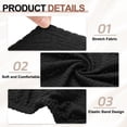 thumbnail image 3 of Twill Rectangle Ottoman Cover Fit Length 51"-63", XL-Large, Black, 3 of 6