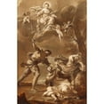 thumbnail image 2 of Felice Torelli 17x24 Black Ornate Framed Double Matted Museum Art Print Titled: Martyrdom of Saint Peter Martyr (ca. 1727), 2 of 5