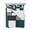 Green, variant on Quilts Twin-XL Size Bedding Set, Abstract Green Grey Lightweight Quilted Comforter, Modern Geometric Color Blocks Soft Reversible Bedspread Coverlet with Pillow Covers for All Season, 68" x 98"