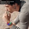 thumbnail image 3 of Relaj de rastroador de actividadas, modo de eJercio detectcióne de sueño relaj Inteligente con auriculares paso calórie silver acero banda para dormir, 3 of 7
