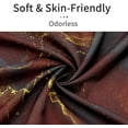 thumbnail image 2 of Burgundy Red Shower Curtain, Abstract Marble Fabric Shower Curtain for Bathroom, Modern Ombre Watercolor Ink Art Shower Curtain Set with Hooks, 72 x 72, 2 of 6