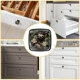 thumbnail image 6 of 4 Pcs Cabinet Handle Drawer Pulls Sloth Knobs with Screws Square Furniture Office Cabinet Knob Decoration, 6 of 7