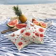 thumbnail image 5 of Outdoor Pillow Cover Red Flowers Butterflies Set of 2 Waterproof Throw Pillowcases Red Floral Leaves Decorative Patio Furniture Pillows for Couch Garden Indoor & Outdoor Use, 5 of 9