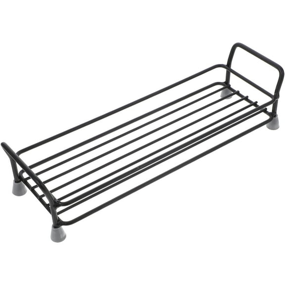 1pc Kitchen Shelf 2-Tier Multi-Functional Vanity Tray Storage Holder Sink Rack Desk Wire Organizer Iron Accessories