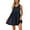 Navy Blue, variant on FUTATA Women Summer Swing Dress Sleeveless Sundress Tunic Shift Dresses Casual T-Shirt Tank Dresses V Neck Beach Cover Up Pleated Dress,5 Colors