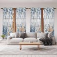 thumbnail image 6 of Blue Eucalyptus Coastal Kitchen Curtain for Berdoom Living Room Cafe 72 Inch Length, Beach Starfish Shell Nautical Retro Tiers Curtains Light Filtering Drapes Window Treatment 2 Panels 52"Wx72"L, 6 of 8