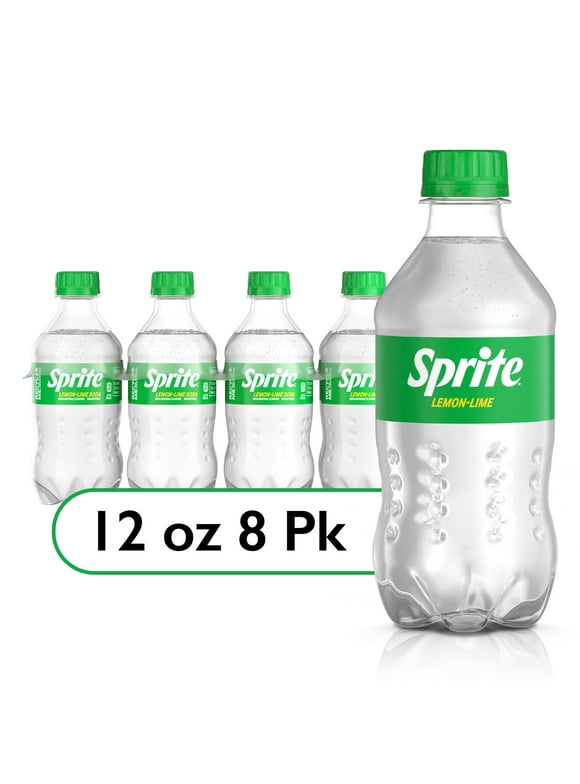 Sprite Lemon Lime Soda Pop, 12 fl oz, 8 Pack Bottles