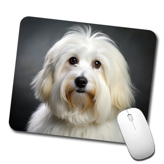 Coton De Tulear Dog Photo Mouse Pad Low Profile Gaming Mat