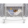 thumbnail image 6 of Badger Basket Wishes Oval Baby Bassinet - Full Length Skirt - Gray/Lantern, 6 of 11