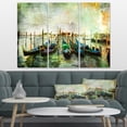 thumbnail image 1 of Venetian Gondolas - Landscape Painting Canvas Print, 1 of 3