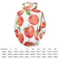 thumbnail image 2 of Red Apple Pattern 3D Print Hoodie Men Women Autumn Thin Pullover Sweatshirt Vintage Streetwear Tops, 2 of 6