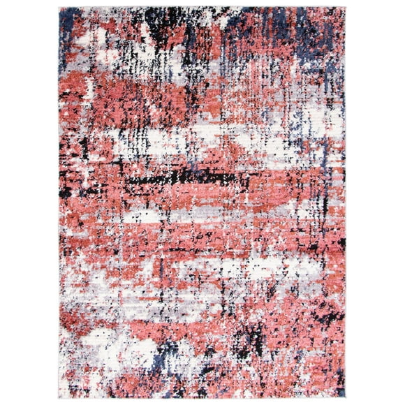 Morocco Marble Pink Polyester Rug 8'0" x 10'0"