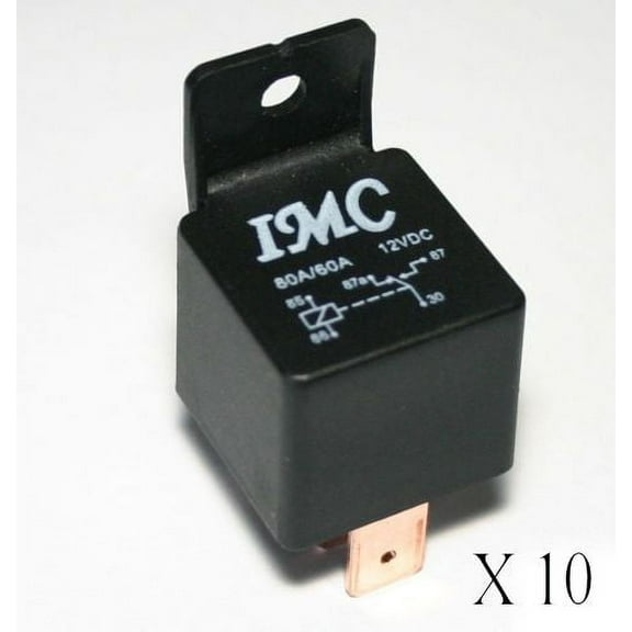 80 / 60 Amp Relay - 10 Relays