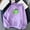 Purple, variant on Fartey Cute Graphic Hoodie for Womens 2024 Fall Long Sleeve Crew Neck Pullover Sweatshirts with Pockets Soft Comfy Daily Casual Sweatshirt Pink XL