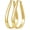 Gold 30*46mm, variant on Women's 925 Sterling Silver Large Oval Earrings, Lightweight Large Gold Earrings, Hypoallergenic 14K Gold Plated Earrings, Not Easy to Discolor, Jewelry Gift, Sizes: 30/40/60 mm
