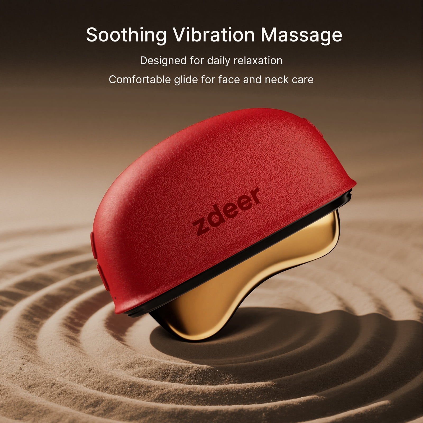 Zdeer LED Red Light Therapy Facial & Neck Massager – Heated Gua Sha Facial Sculpting Device with Vibration for Firming & Lifting, Perfect Christmas & Valentine’s Day Gift for Her