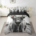 thumbnail image 2 of Longhorn Bull King Comforter Set - 7 Pieces Bed in a Bag Western King Bedding Comforter Sets,Farmhouse Wild Farm Animals Comforter with Fitted Sheets,Flat Sheets,Pillowcases & Shams, 2 of 5