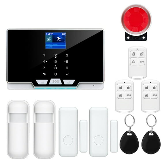 Residential Smart Life GSM WiFi Alarms System for House Wireless Security Alarms Home Tuya Smart App Control US Plug