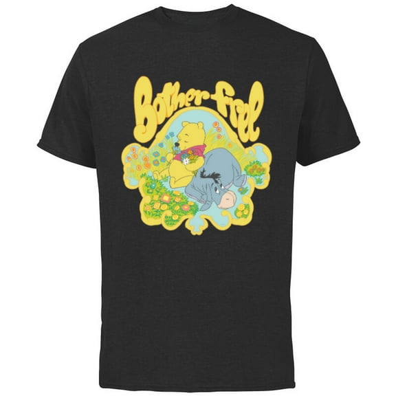 Disney Winnie the Pooh and Eeyore Bother Free - Short Sleeve Cotton T-Shirt for Adults - Customized-Navy
