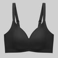 thumbnail image 2 of GEWSEY V Lace Wireless Jelly Bra Seamless Push Up Bras for Women No Underwire Full Coverage Comfortable Sleep Bralette (Black, XXL), 2 of 4