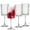 Clear, variant on Ribbed Clear Wine Glasses Set of 4, 18oz Lead-Free Crystal Vintage Wine Glasses, Thin Rim Long Stem for Red/White Wine & Champagne