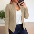 thumbnail image 2 of Posijego Women's Blazer Open Front Long Sleeve Cardigans Business Casual Office Cropped Blazer Jackets, 2 of 7