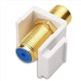 thumbnail image 3 of 10 Pack RG6 Jack Insert, Coaxial Jack Insert Gender Changer,10 x RG6 Keystone Jack Insert, 3 of 7