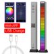 thumbnail image 1 of 2 uds USB RGB colorido 40LED barra de luz de tira de ritmo activado por voz (plata), 1 of 8