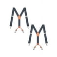 thumbnail image 1 of Buyless Fashion Lot de 2 Bretelles Ajustables pour Enfants - Sangles Élastiques de 26 Pouces 1 Pouces - Dos en Cuir en Forme de Y - 5151-2, 1 of 7