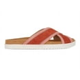 thumbnail image 3 of HAFLINGER Women Leather Sandals Summer Slides 'Palma', rust, 3 of 9