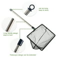 thumbnail image 3 of Unique Bargains Fish Tank Net Fine Mesh Aquarium Fish Net 11-25 Inch Stainless Steel Extendable Handle 8inch, 3 of 7