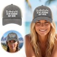 thumbnail image 2 of Washed Mesh Trucker Hat Adjustable Funny Slogan Baseball Cap For Women Outdoor Travel, 2 of 5