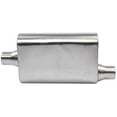 JEGS 30249 Chambered DeepTone Muffler 2.250 in. Offset Inlet / Center