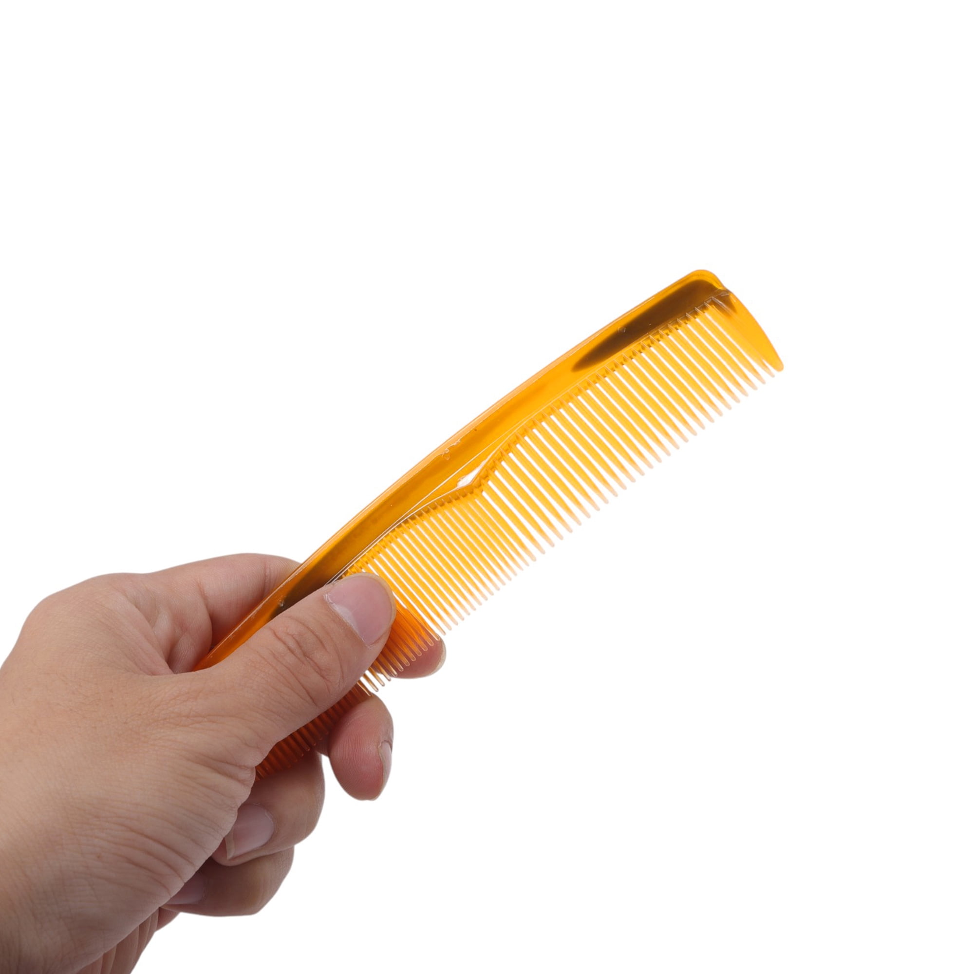 Unique Bargains 1 Pc Women Lightweight Tendon Comb for Curly Hair in Vibrant Orange Color