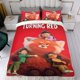 thumbnail image 4 of Turning Red Conjunto de sábanas temático, trío de piezas, cómodo y amigable con la piel, diseño único, regalo de decoración para el hogar para familiares, amigos y fans,135cm *200cm, 4 of 6