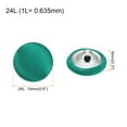 thumbnail image 2 of Uxcell 10pcs 24L Fabric Cloth Covered Button 15mm Round Metal Shank Sewing Buttons for Suits Blouses Sweaters, Green, 2 of 5
