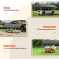 thumbnail image 6 of Walsunny Carport 10 x 20 ft Heavy Duty Carport Car Canopy with Powder-Coated Steel Frame, Portable Garage for Car, Boat, Shelter Party Tent with 180g PE Tarp Gray, 6 of 9