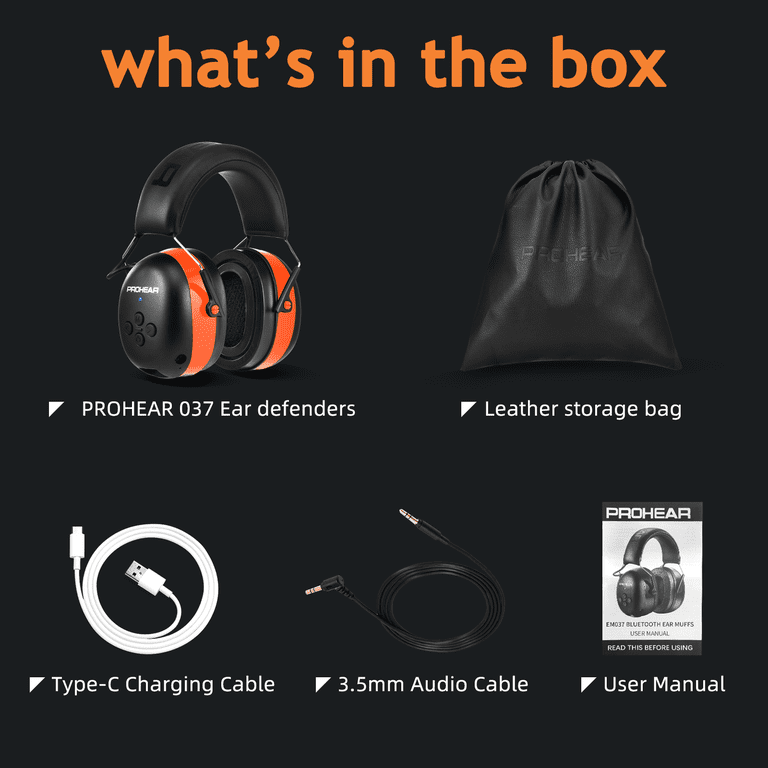 PROHEAR Bluetooth Hearing Protection Headphones photo 8