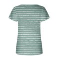 thumbnail image 4 of Blouses à Manches Courtes pour Femmes Mode Imprimée Décontractée Col Rond T-Shirt Ample Blouse Hauts à Manches Courtes pour Femmes, 4 of 5