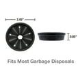 thumbnail image 6 of Danco 3.45 inch Kitchen Sink Rubber Splash Guard for Garbage Disposals in Black (10428), 6 of 11